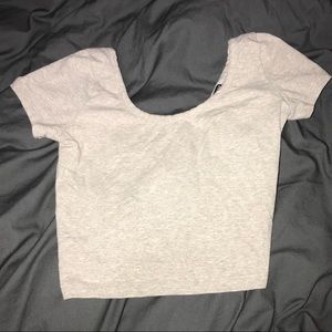 Brandy Melville crop top with infinity cut out